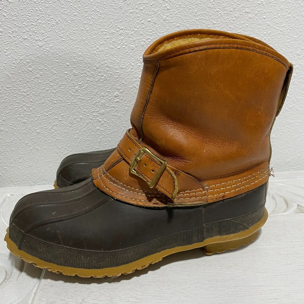 LL BEAN MAINE DUCK BOOTS WOMEN 8 Sherpa Lined USA
